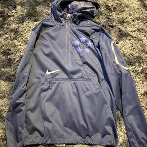 Nike Navy Blue Windbreaker Jacket